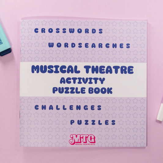 musical theatre activity puzzle book