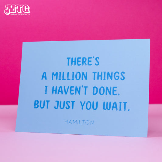 A6 Inspirational Musical Theatre Quote Postcards