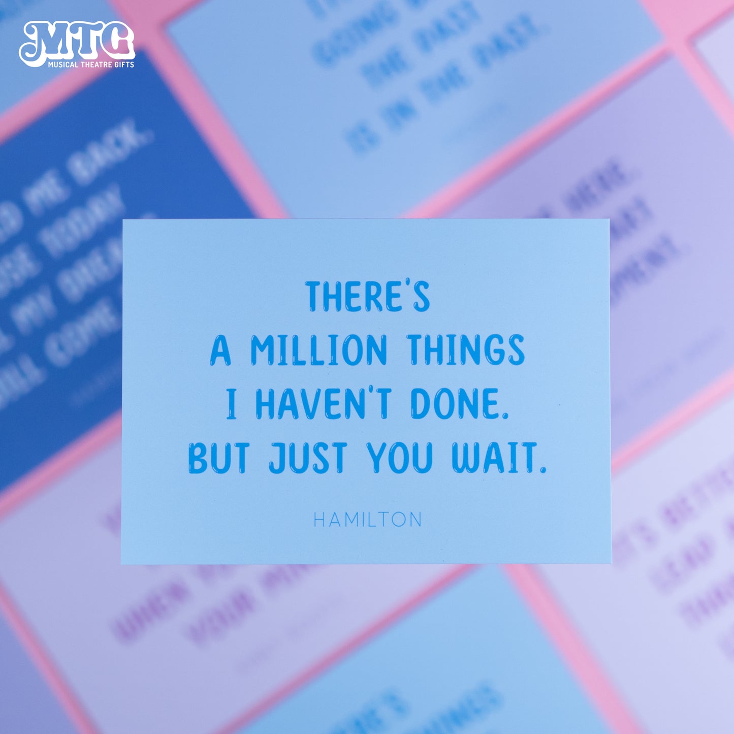 A6 Inspirational Musical Theatre Quote Postcards