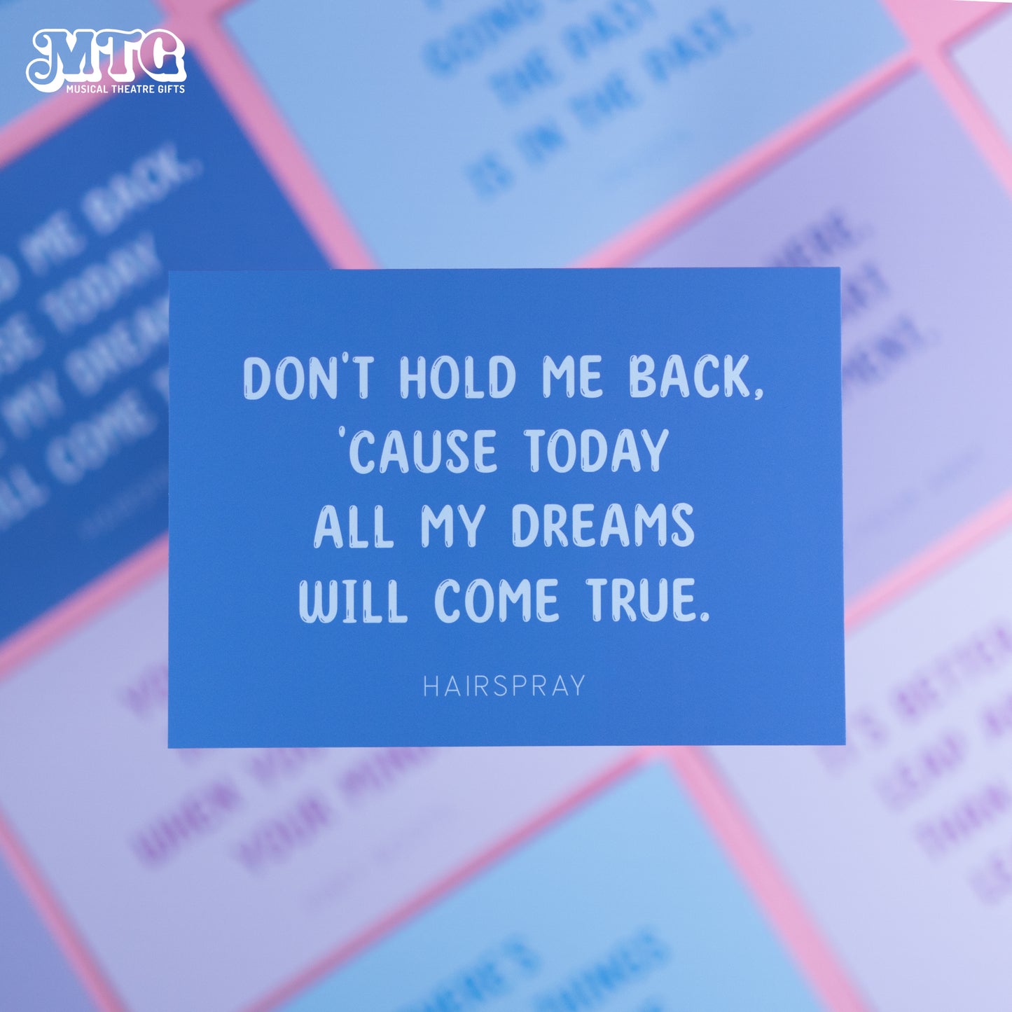 A6 Inspirational Musical Theatre Quote Postcards