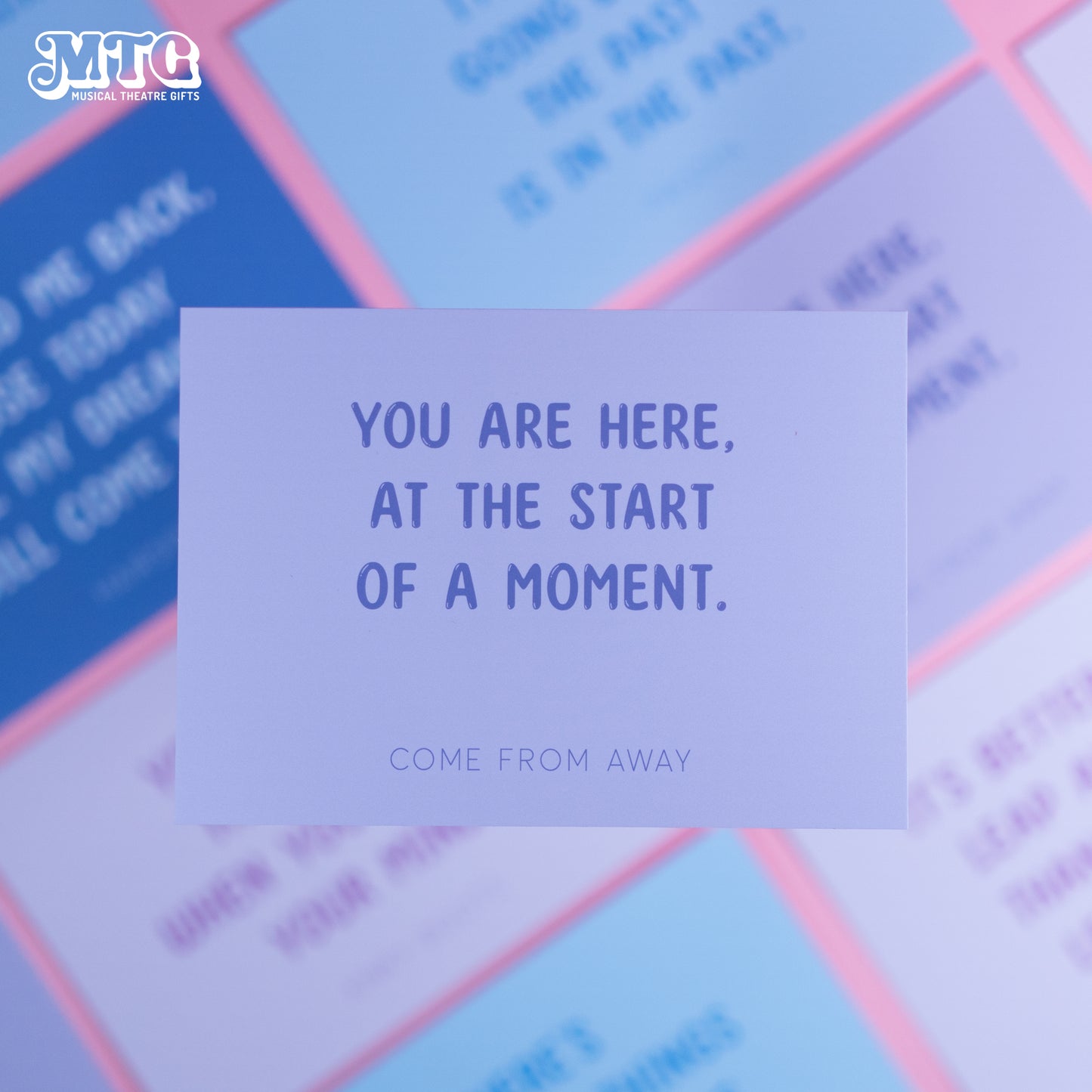 A6 Inspirational Musical Theatre Quote Postcards