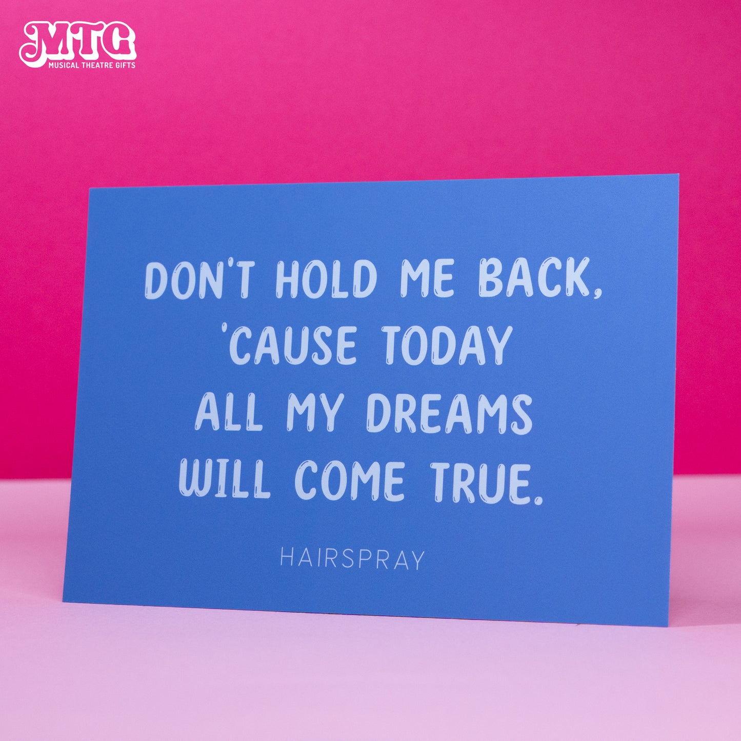 A6 Inspirational Musical Theatre Quote Postcards