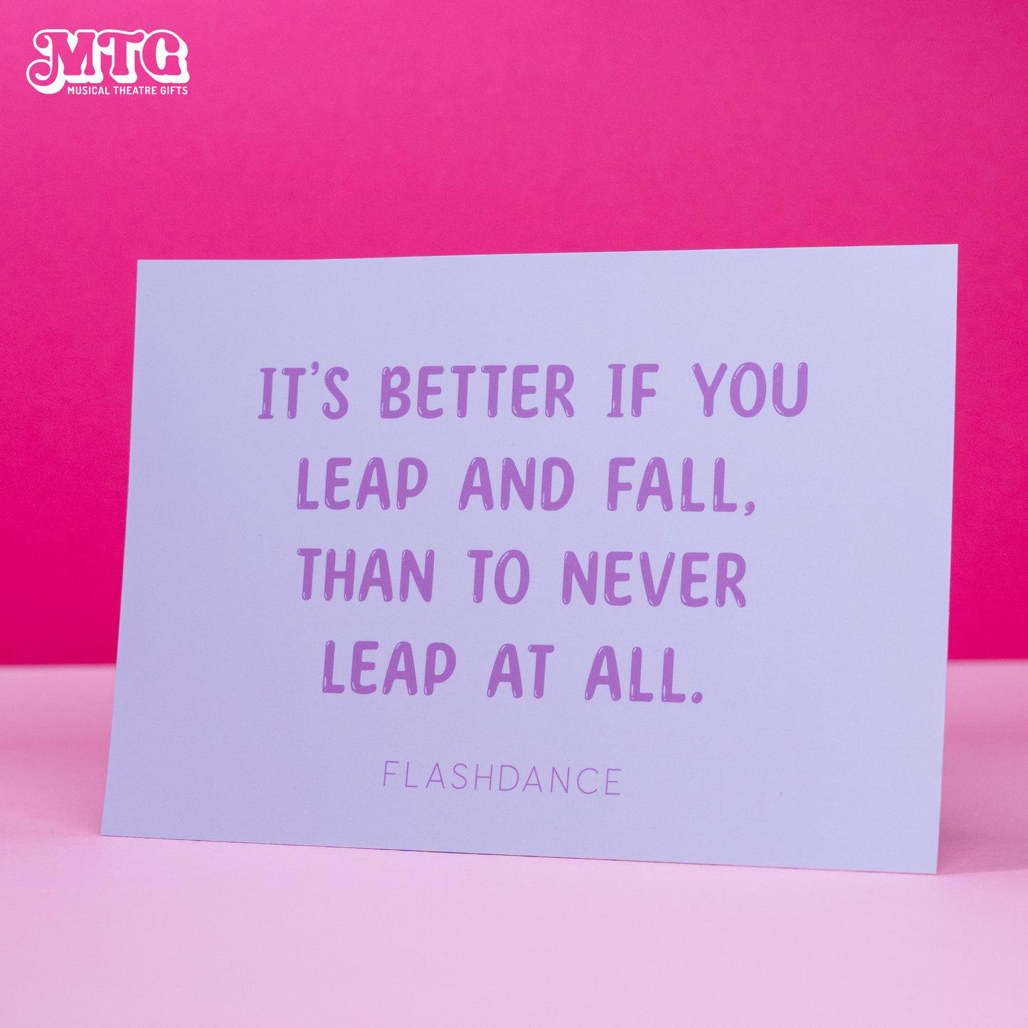A6 Inspirational Musical Theatre Quote Postcards