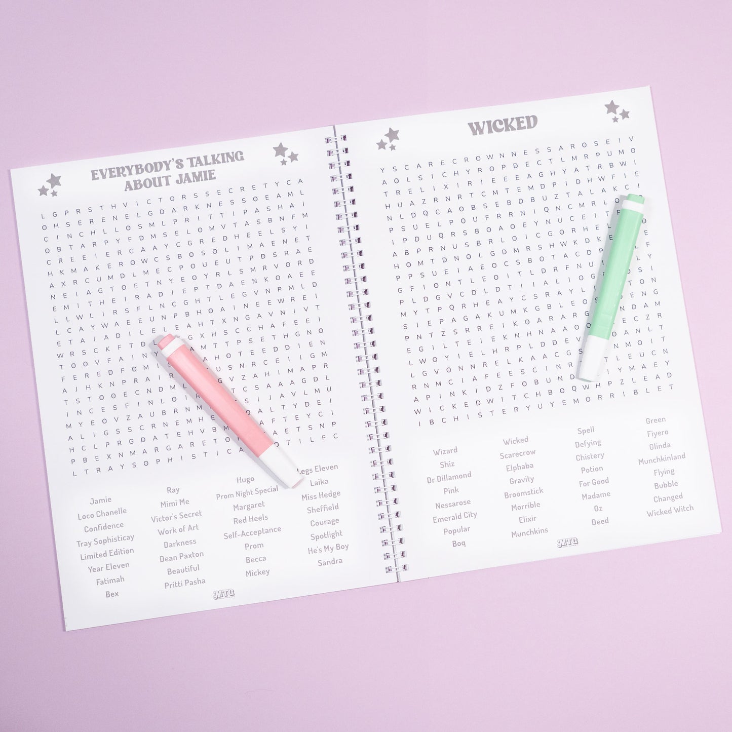 SECONDS | Musical Theatre Wordsearch Book – 50 Puzzles | A4 Wirebound Puzzle Book