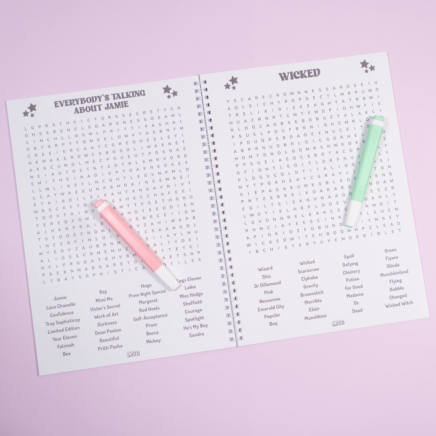 Musical Theatre Wordsearch Book – 50 Puzzles | A4 Wirebound Puzzle Book | Perfect Gift for Stagey Fans