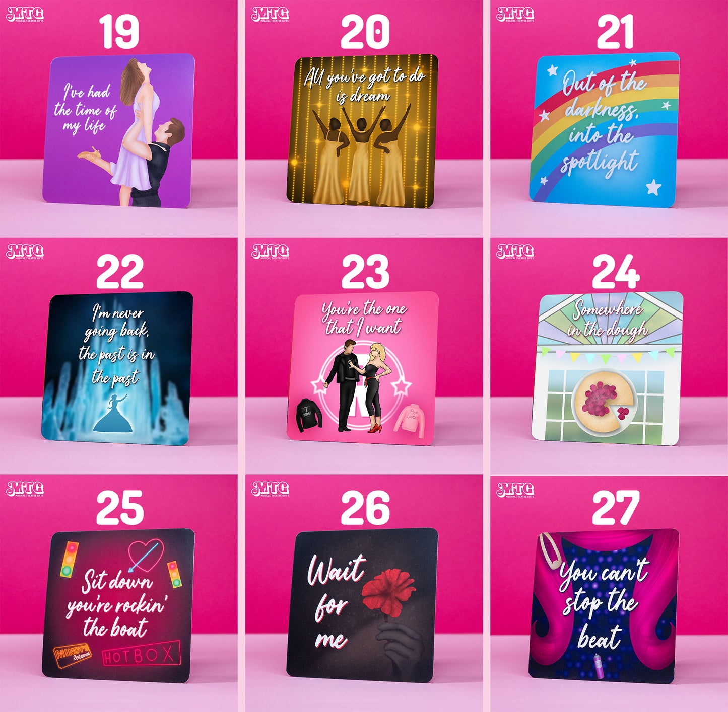 67 Mini Prints! - Musical theatre themed printed postcards | FREE SHIPPING