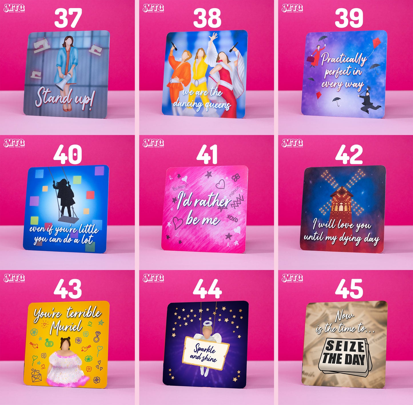 67 Mini Prints! - Musical theatre themed printed postcards | FREE SHIPPING