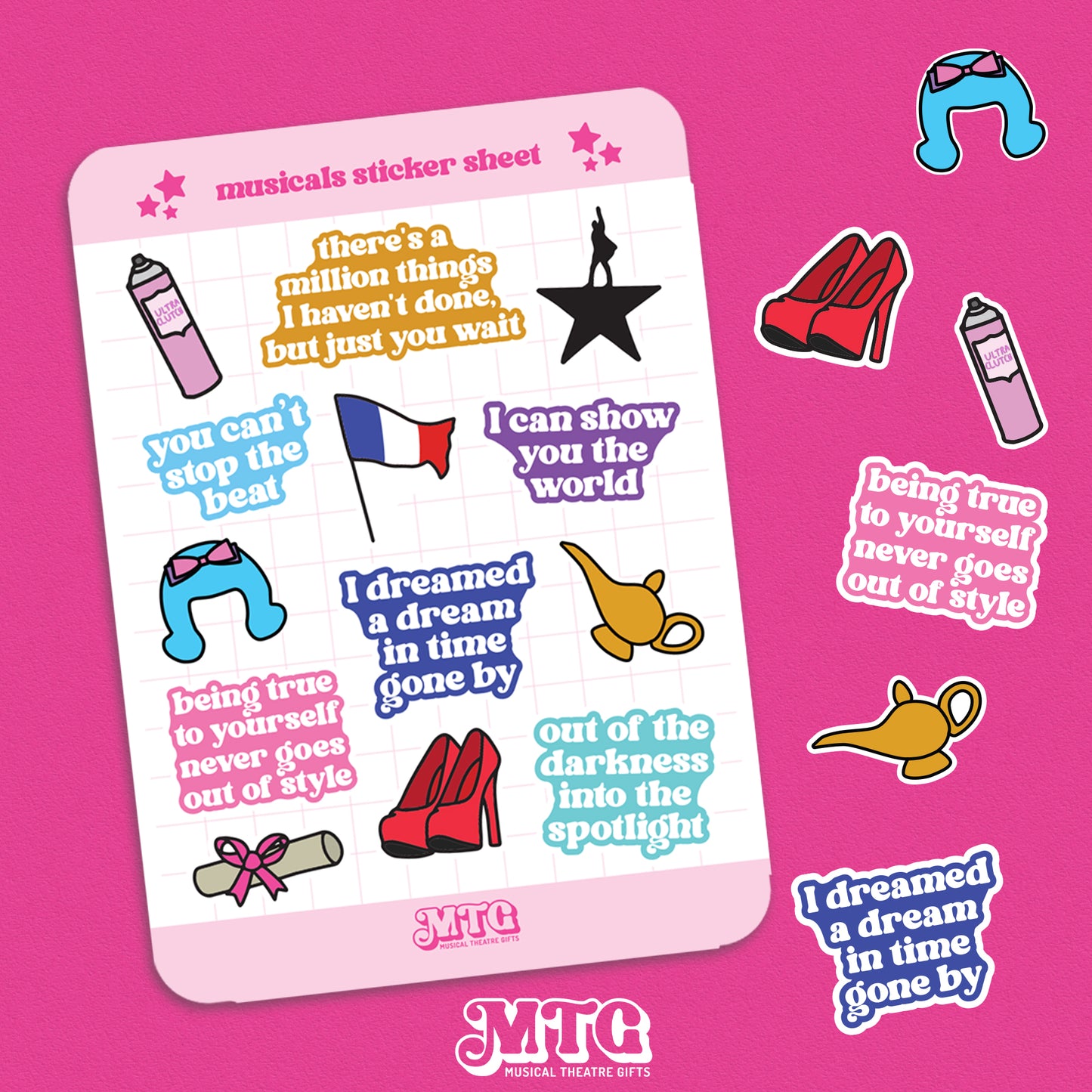 Musical Theatre - Sticker sheet one