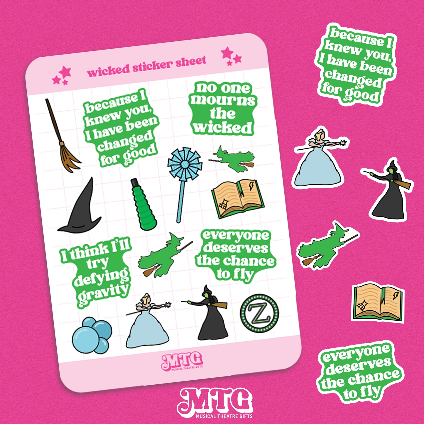 Wicked the musical - Sticker sheet
