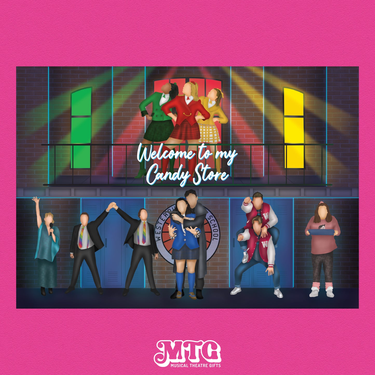 A4 Heathers the Musical Theatre Print