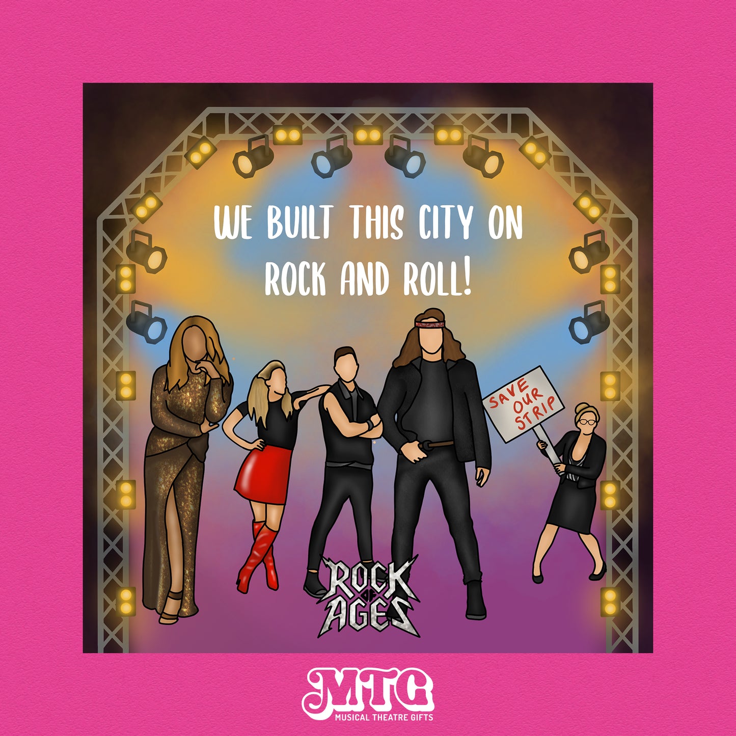 Rock of Ages - Musical Theatre Print Gift