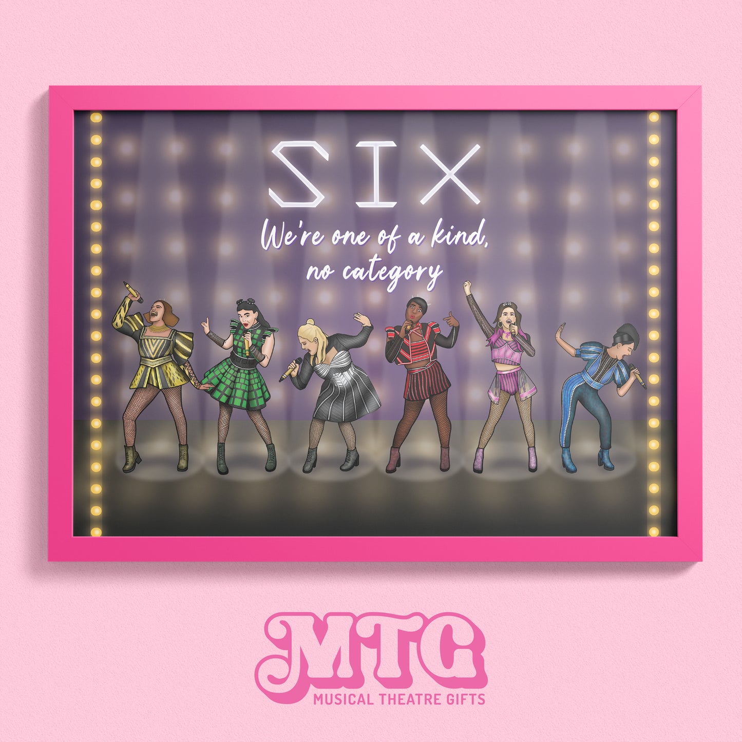 A4 Six the Musical Theatre Print