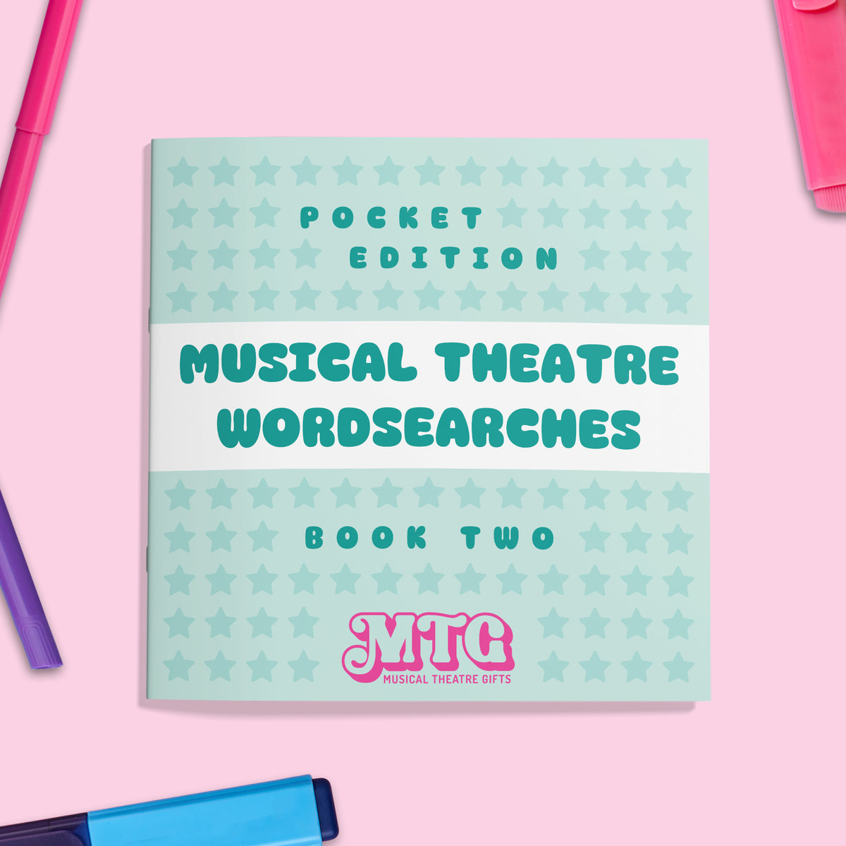 Musical Theatre Wordsearch Book | Travel Edition BOOK TWO | Stagey Gift Puzzle Book TWO