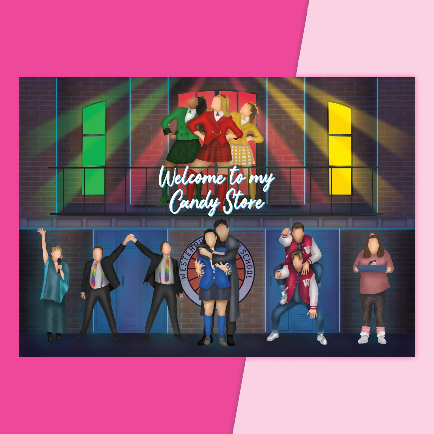 A4 Heathers the Musical Theatre Print