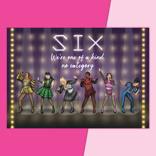 A4 Six the Musical Theatre Print