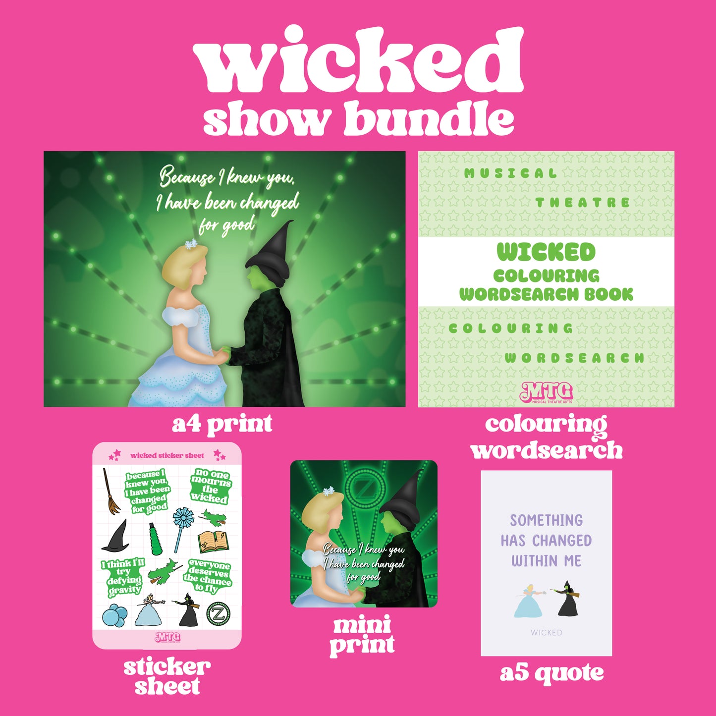 Wicked the Musical Theatre gift bundle