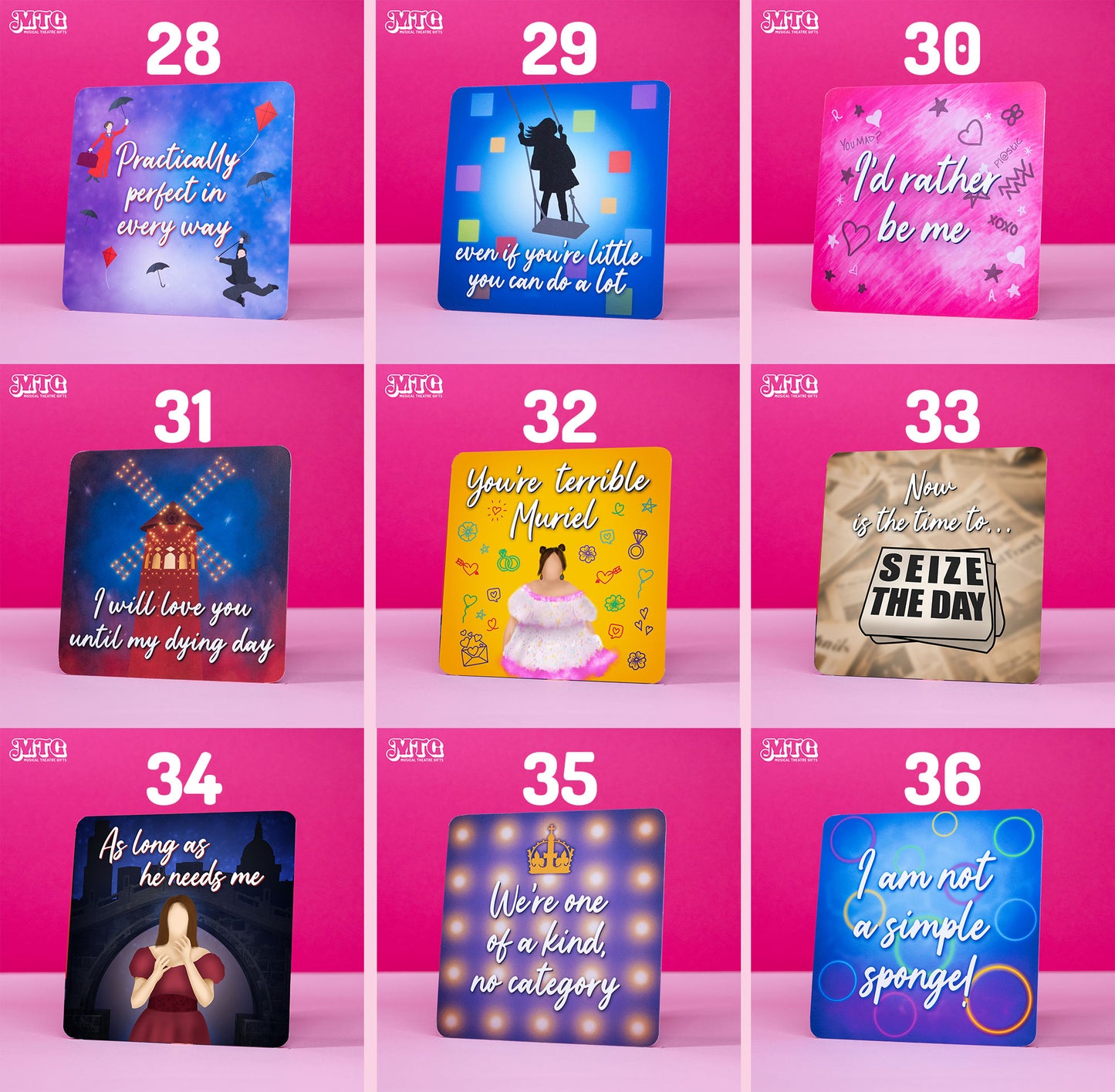 Mini Prints! - Musical theatre themed printed postcards |  FREE SHIPPING