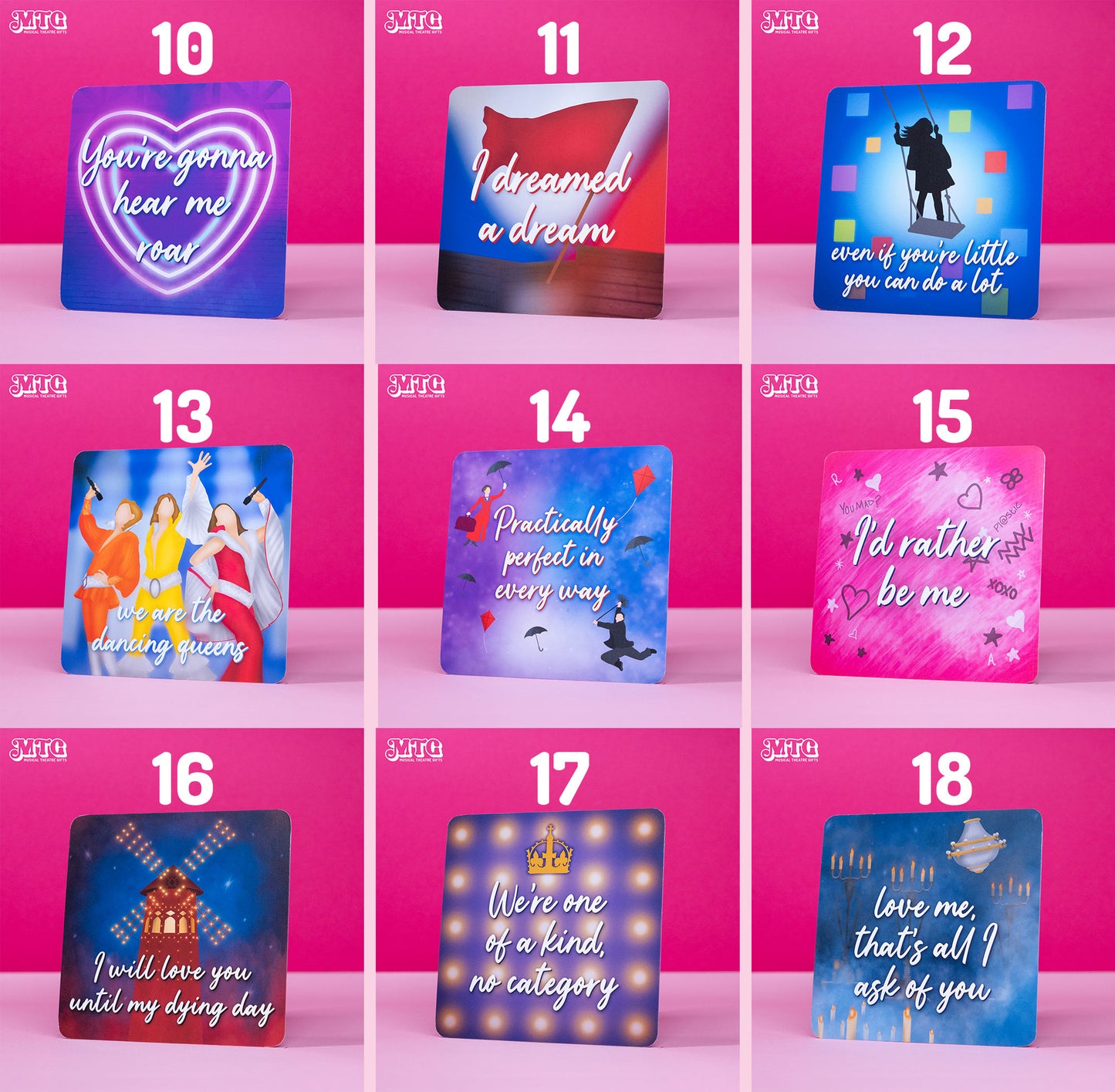 Mini Prints! - Musical theatre themed printed postcards |  FREE SHIPPING