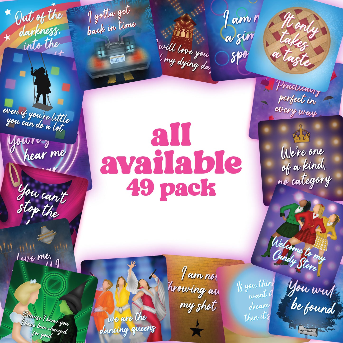Mini Prints! - Musical theatre themed printed postcards |  FREE SHIPPING