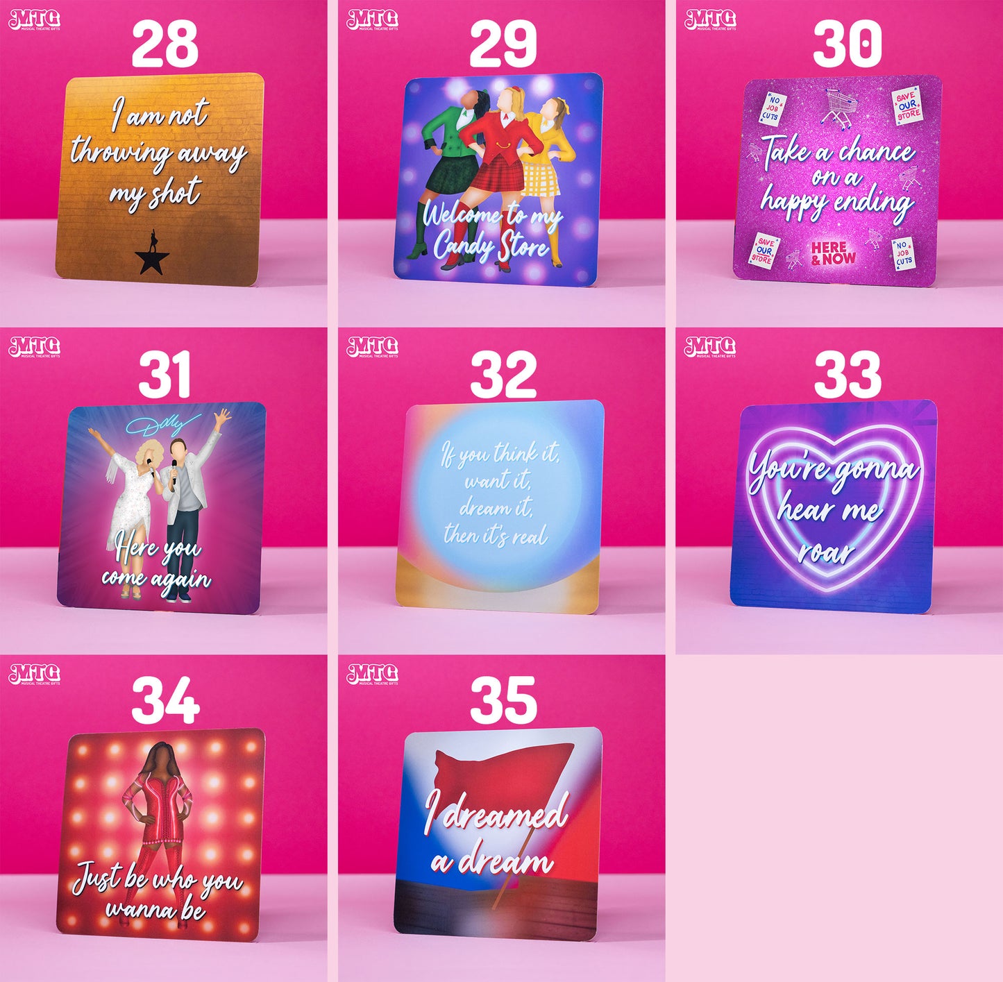 60+ Mini Prints! - Musical theatre themed printed postcards |  FREE SHIPPING