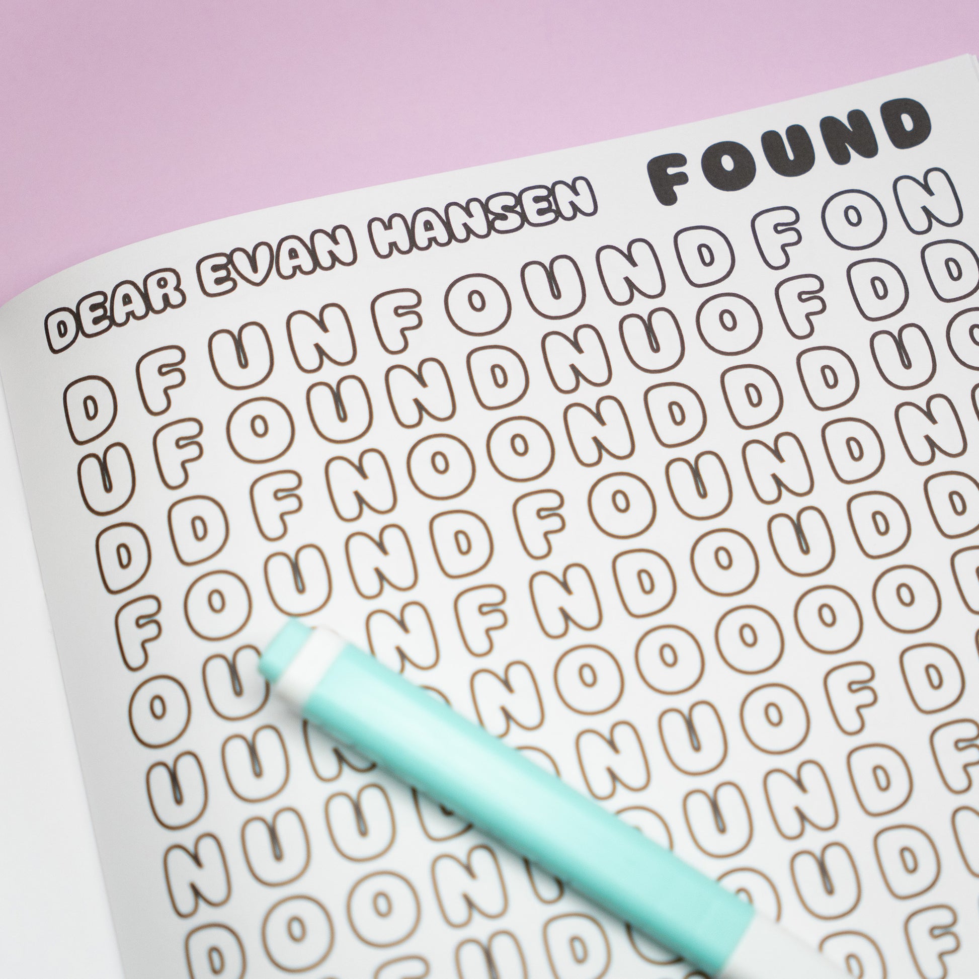 Musical theatre colouring word search book