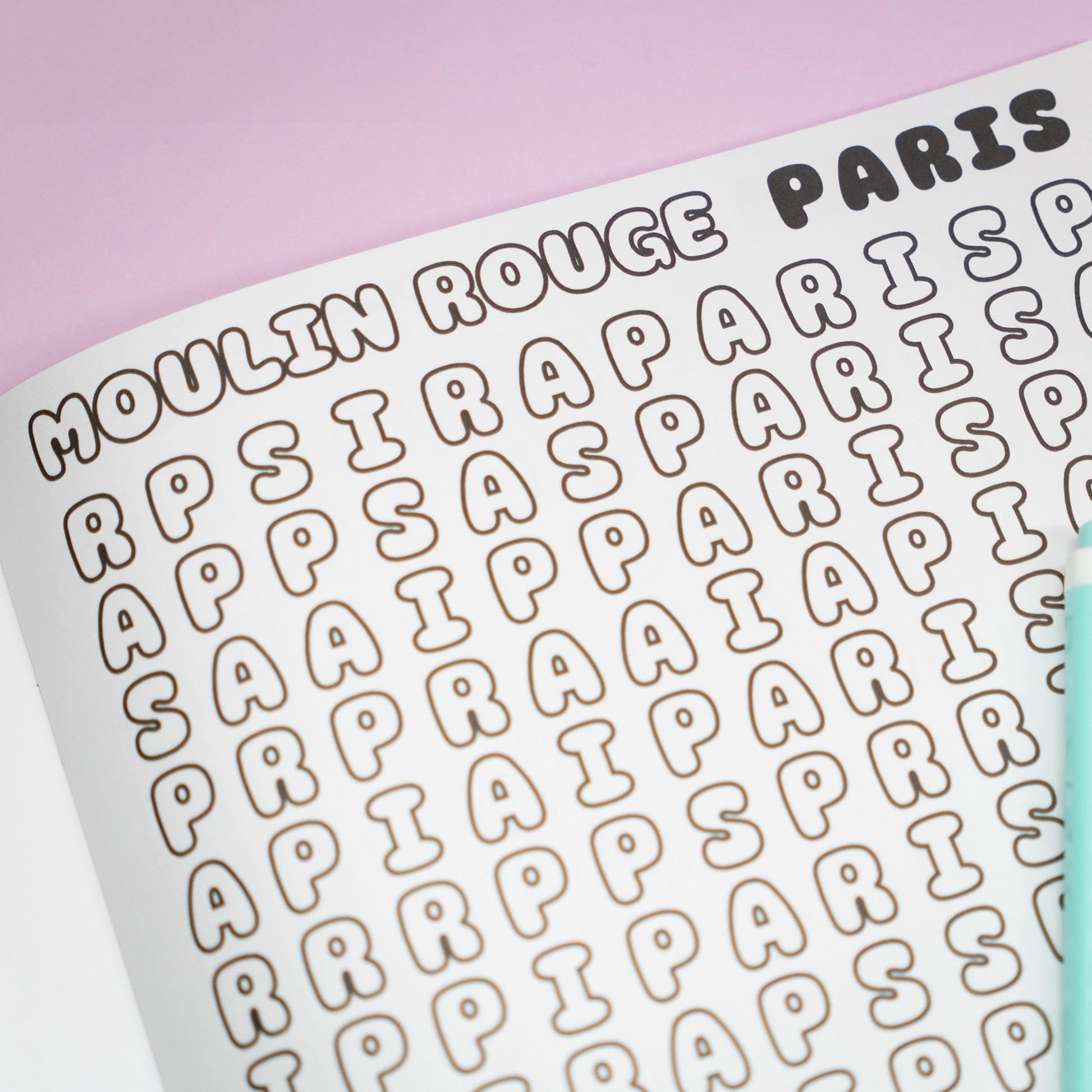 Musical theatre colouring word search book