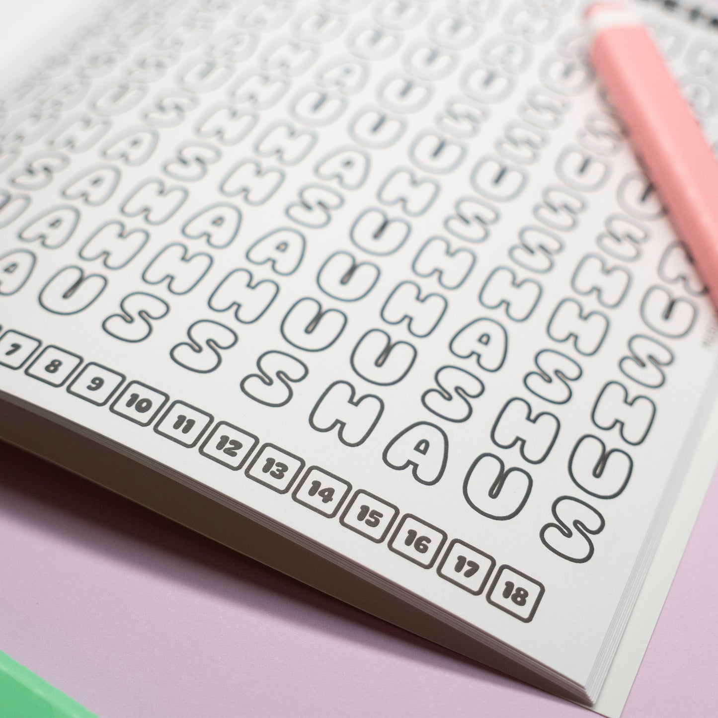 Six the musical colouring word search book 