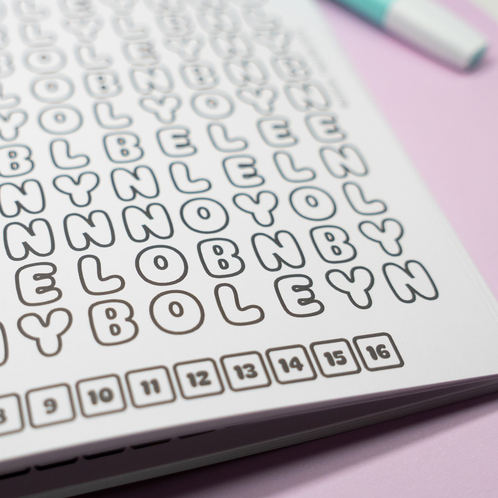 Six the musical colouring word search book 