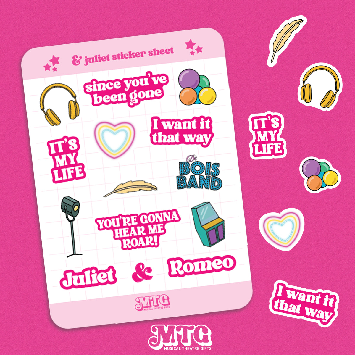 Sticker Julit & Juliet the musical - Sticker sheet – Musical Theatre Gifts