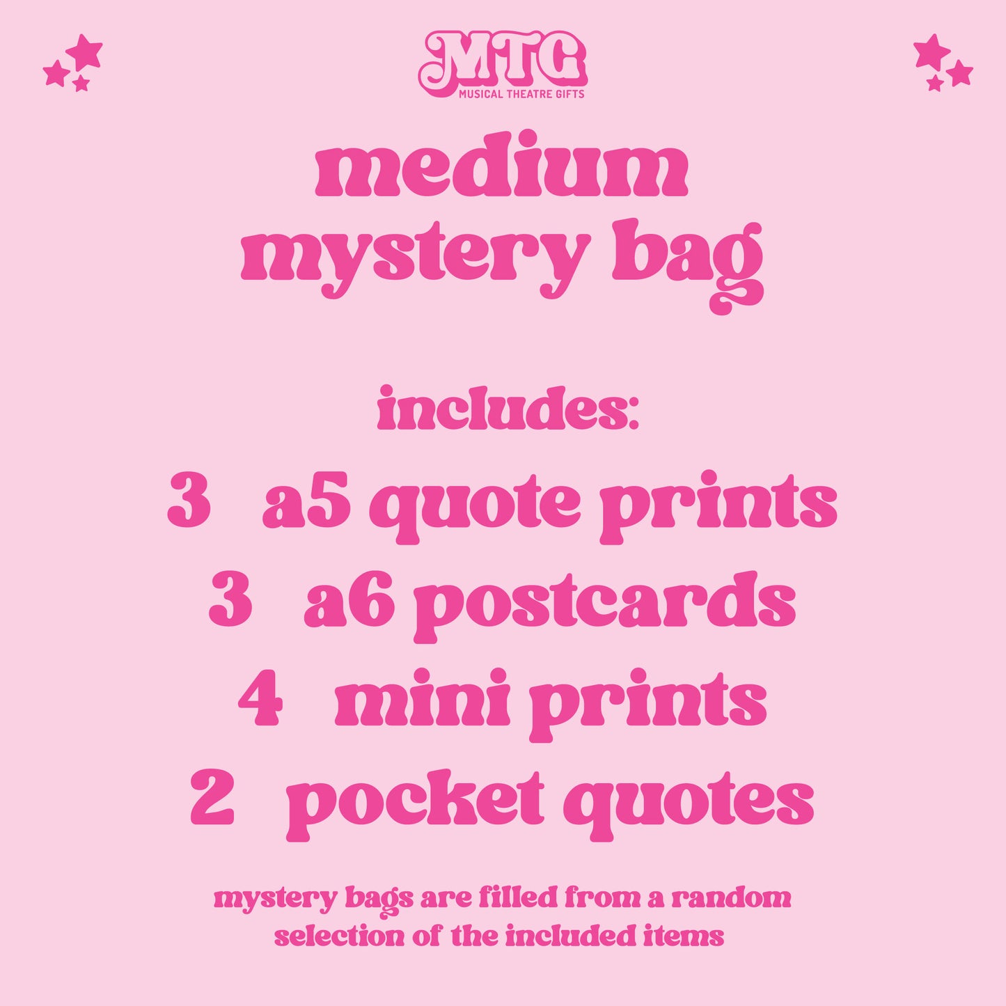 Musical Theatre Mystery Bags