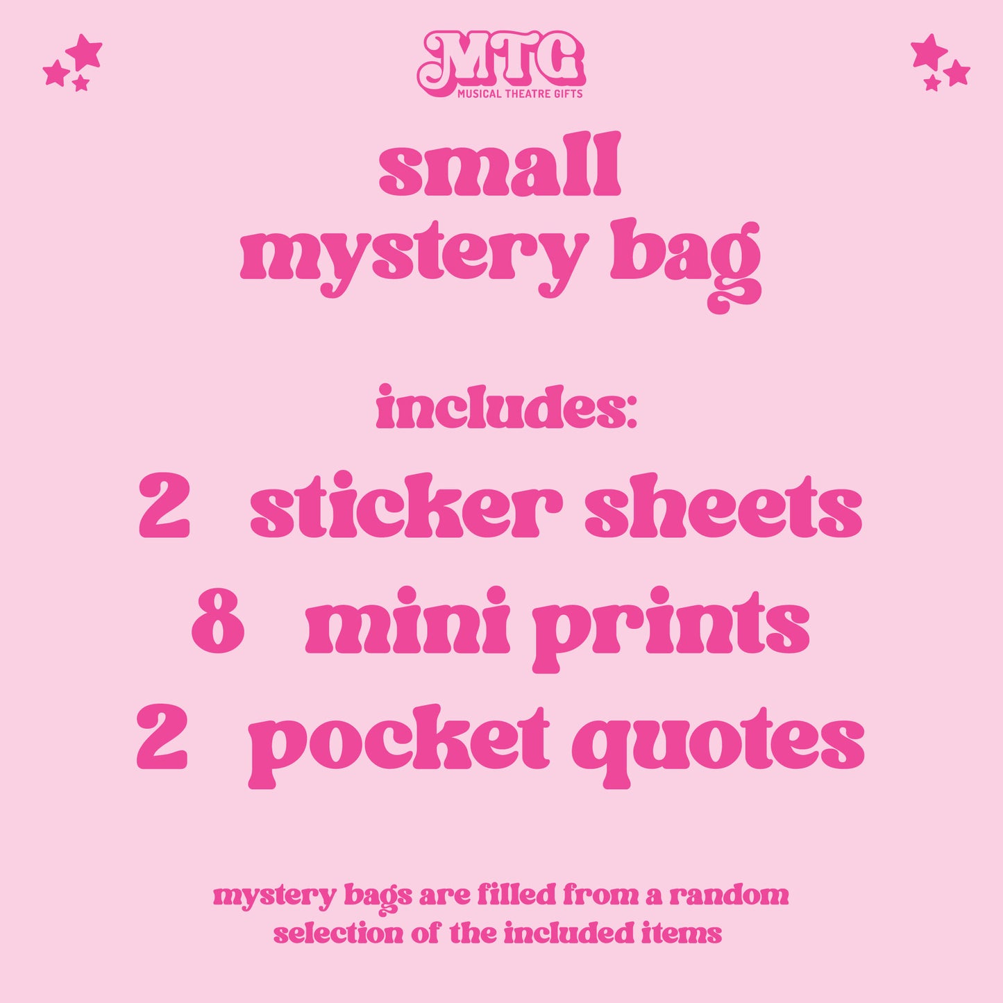 Musical Theatre Mystery Bags