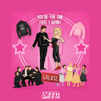 Grease - Musical Theatre Print Gift