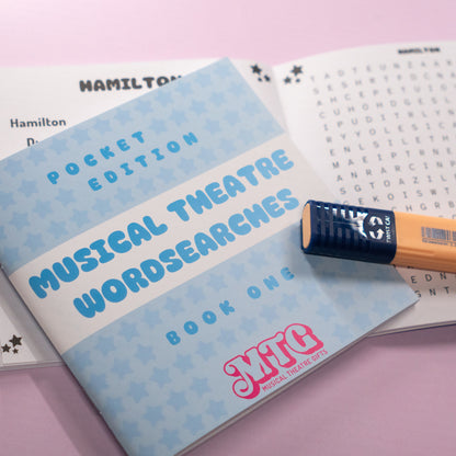 Musical Theatre Wordsearch Book | Travel Edition