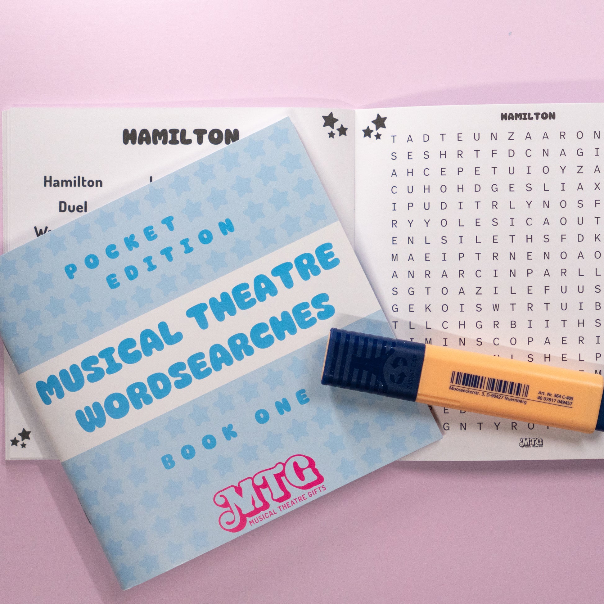 Musical Theatre Wordsearch Book | Travel Edition