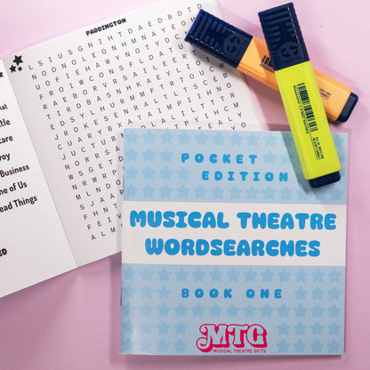 Musical Theatre Wordsearch Book | Travel Edition