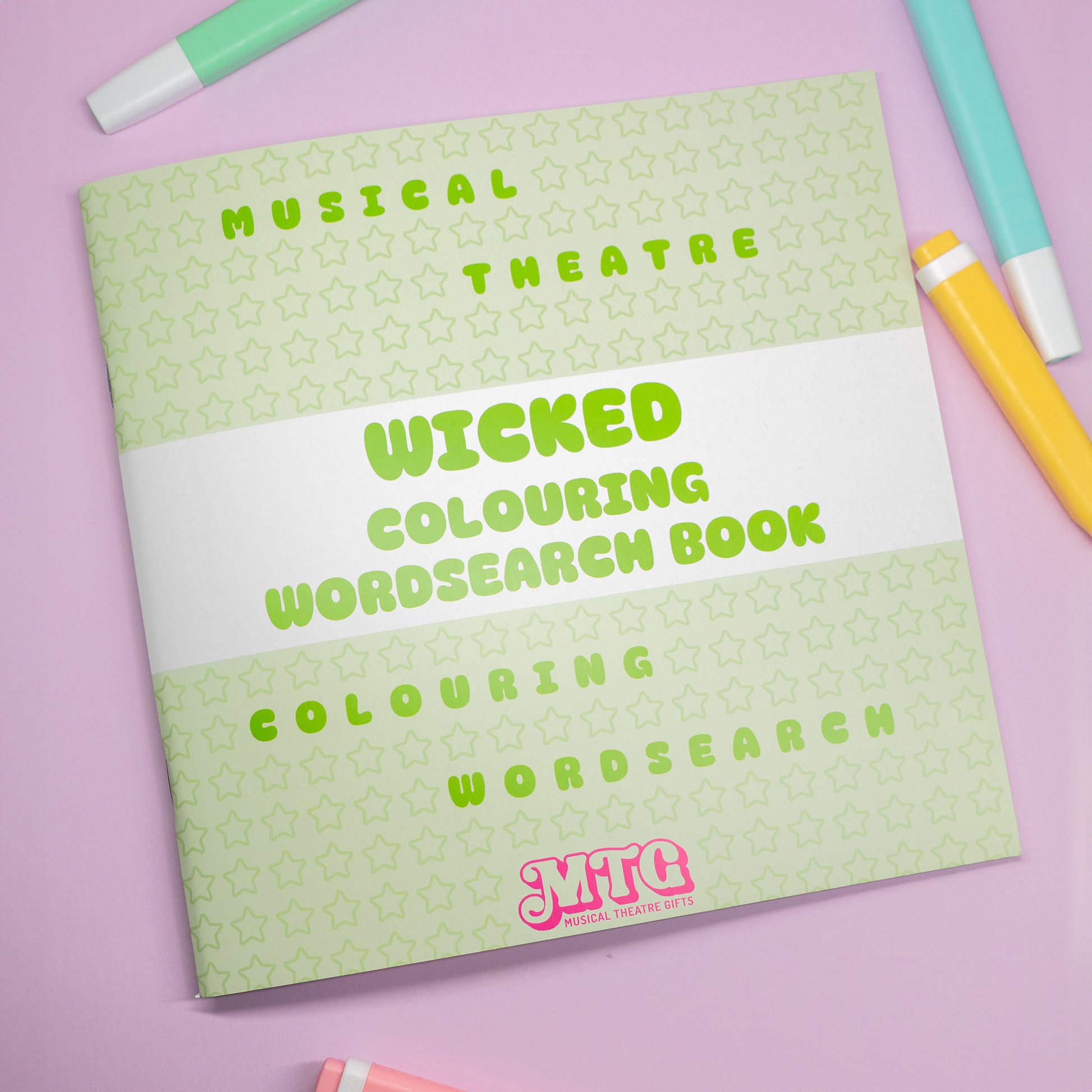 Wicked the musical colouring word search book 