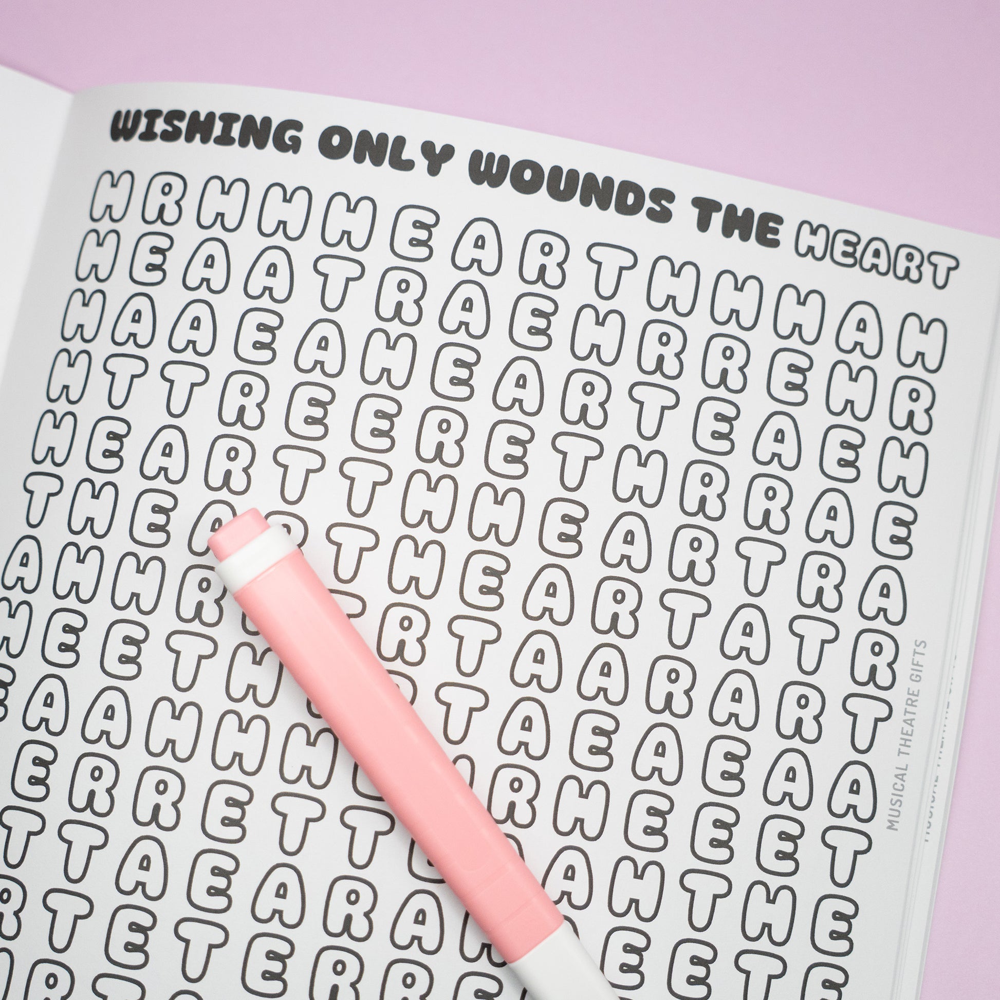 Wicked the musical colouring word search book 