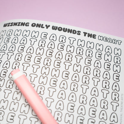 Wicked the musical colouring word search book 