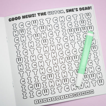 Wicked the musical colouring word search book 