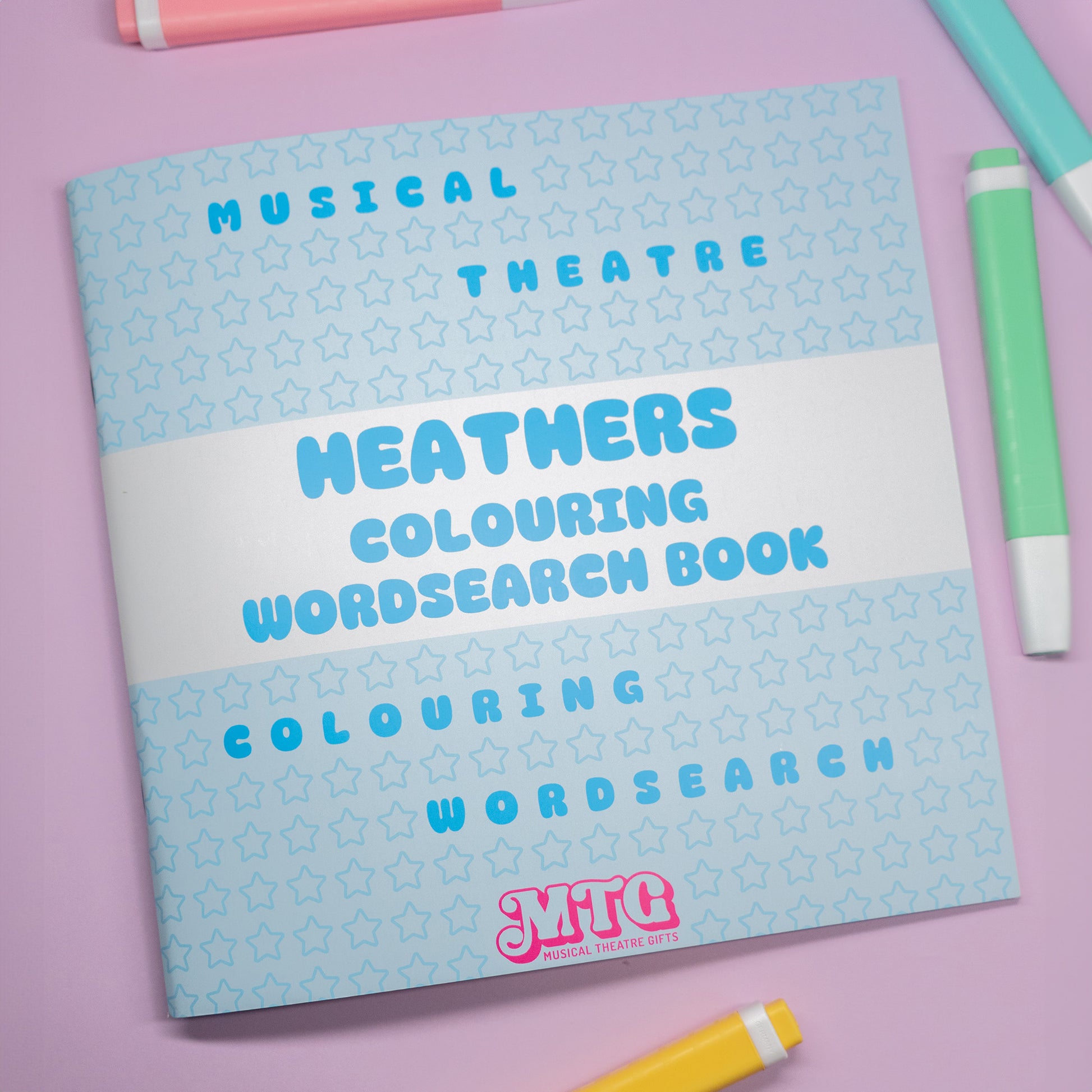 heathers the musical colouring word search book 