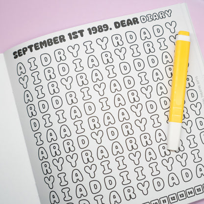 heathers the musical colouring word search book 