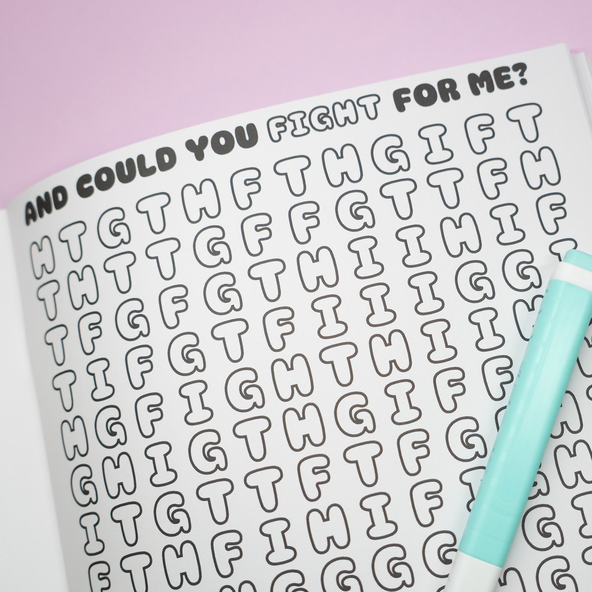heathers the musical colouring word search book 