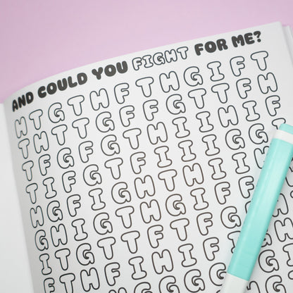 heathers the musical colouring word search book 